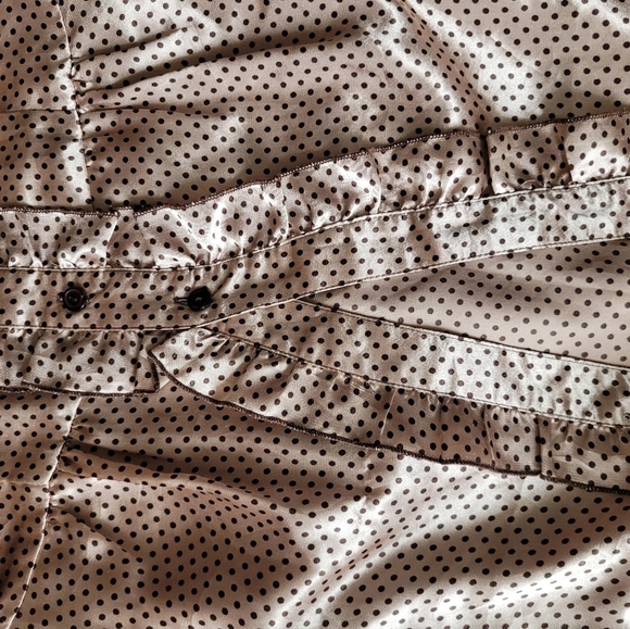 Bcx polka dot girls satin short sleeve blouse - Picture 5 of 6